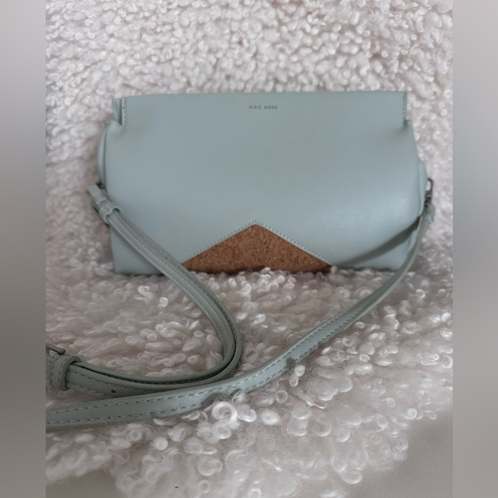 PIXIE MOOD Women's Bag in Powdery Light  Blue and Natural Cork Detailing
New!
